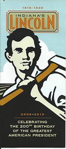 INDIANA'S LINCOLN 2008 - 2010 BROSCHÜRE - FEIERN DER 200. GEBURT. OF LINCOLN - Bild 1 von 1