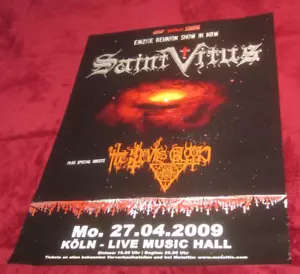 original SAINT VITUS TEUFELSBLUT Köln Deutschland Showplakat STONER DOOM METAL - Bild 1 von 8