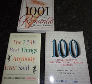 LOT OF 3 MIXED INTEREST BOOKS - 1001 Ways - THE 2,548 BEST THINGS AND MORE - Picture 1 of 9