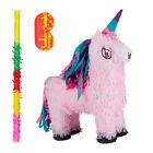 3-delige pinata set eenhoorn - roze - unicorn - stok - blinddoek - verjaardag