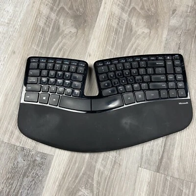Microsoft Sculpt Ergonomic Wireless Keyboard Only Model 1559 No USB Dongle - Image 1 of 4