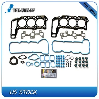 Juego de juntas de culata para Dodge Ram 1500 Jeep Liberty Mitsubishi Raider 3,7 L 2005-2012 Foto 1 de 2