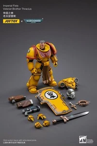 JOYTOY X Warhammer 40k Imperial Fists Veteran Brother Thracius 1/18 Figure - Picture 1 of 7