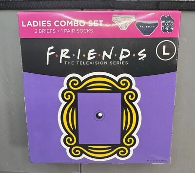 NWT Women's FRIENDS 2 Underwears & Socks 3 Piece Gift Set, Size LARGE - Image 1 of 4
