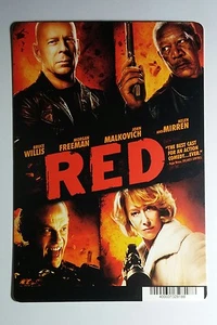 RED WILLIS FREEMAN MALKOVICH MIRREN ART MINI POSTER BACKER CARD (NOT a movie) - Picture 1 of 1