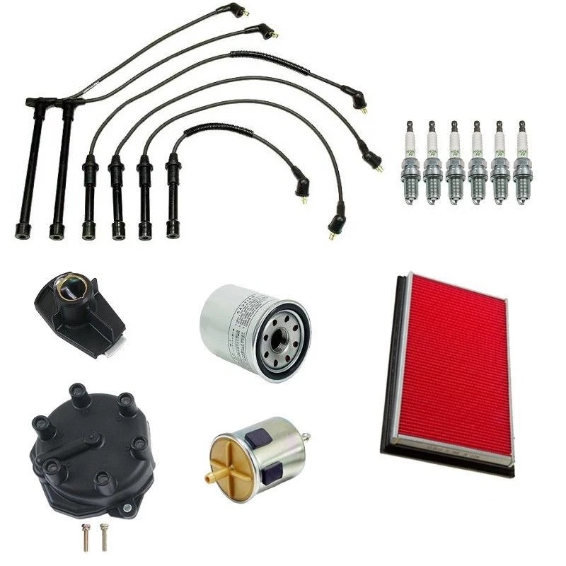 TK2002-12: Se adapta al kit de puesta a punto 99-04 Nissan Frontier 3,3 L, chispa de tapa de rotor de filtro Foto 1 de 1