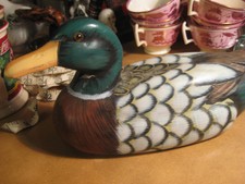 Wood Duck Hand Painted Signed Nick A. Decoy?