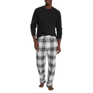 Gap Men's Flannel Pajama Set Size XS True Black Plaid - Picture 1 of 6