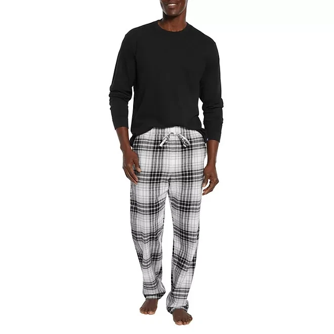 Gap Flannel Pajamas Set XS Black Plaid