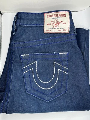 True Religion Riley Mid Rise Bermuda Short 28 Dark moonstone raw hem MSRP $159 - Image 1 of 4