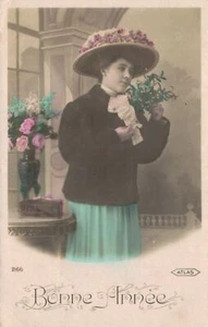 Hermosa dama victoriana RPPC B41 - Imagen 1 de 2
