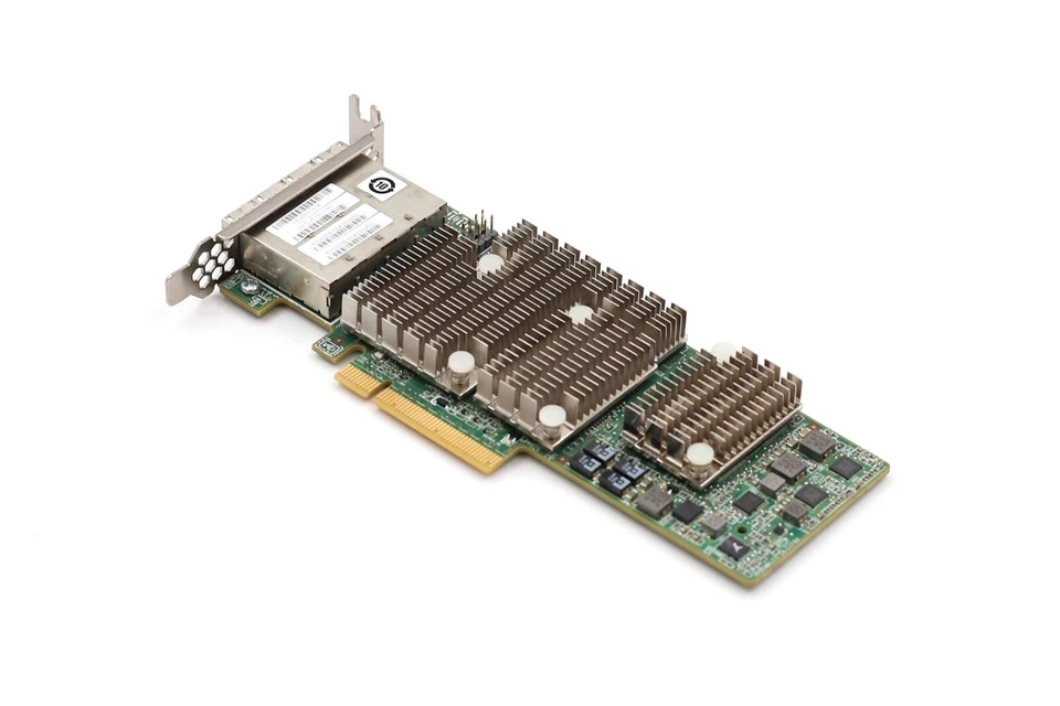 LSI 9206-16e Quad-Port 6GbE SFP PCle Host Bus Adapter P/N: H3-25531-01A Tested - Image 1 of 4