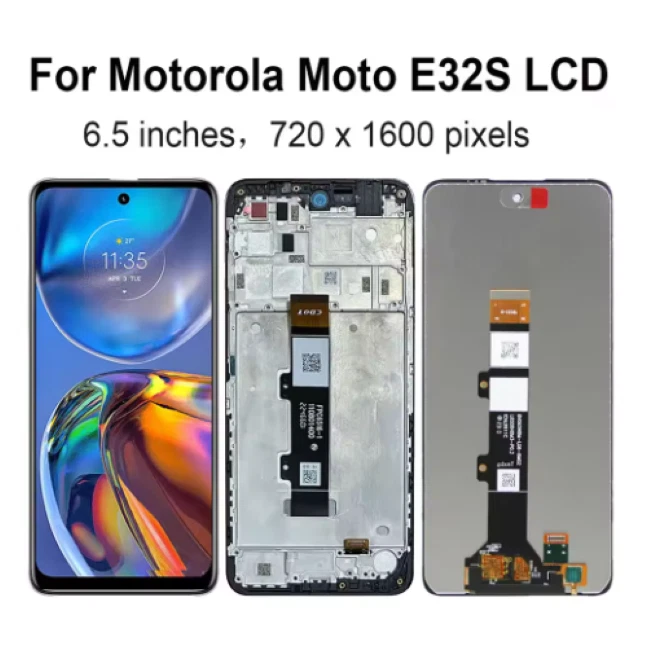 Conjunto digitalizador pantalla táctil pantalla LCD fabricante de equipos originales para Motorola Moto E32s reemplazo Foto 1 de 1