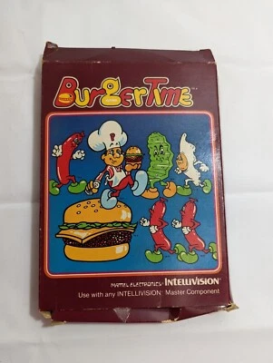 BurgerTime Video Cartridge Intellivision 1983 by Mattel Electronics Complete  - Image 1 of 4