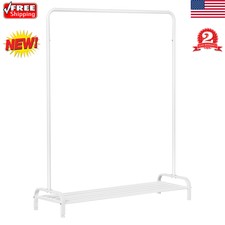 Commercial Garment Rack Metal Shelf Unit Clothes Hanger Holder Storage Organizer