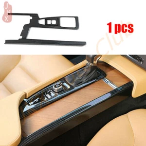 For Volvo XC90 2016-2021 Carbon Fiber Central Console Gear Shift Frame Trim Kit - Picture 1 of 5