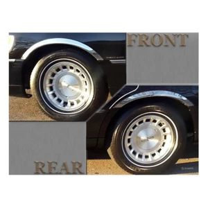 QAA 4Pc Molded Steel Wheel Well Fender Trim Molding for Lincoln Town Car 2003-11 - Picture 1 of 4