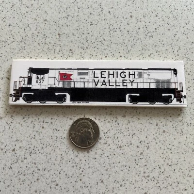 Lehigh Valley Andy Fletcher Railroad Train Locomotive Refrigerator Magnet - Imagem 1 de 2
