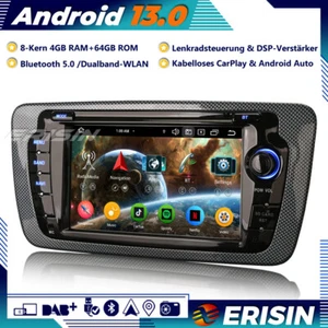 8-Kern Android 13 Autoradio GPS DAB+CarPlay RDS OBD2 Wifi Canbus für SEAT IBIZA - Bild 1 von 22