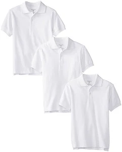 NEW Dockers Little Boys' 3-Pack Uniform Short Sleeve Polos Sz 4 - Picture 1 of 1