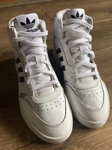 Entrenador Hightop Drop Step Blanco Oro Metálico Reino Unido Talla 8 Eu 42 Apenas Usado - Imagen 1 de 18