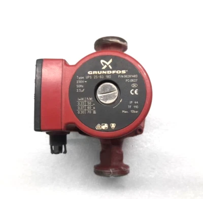 Bomba de calefacción Grundfos Ups 25-60 180 P/N: 96281483 Tf 110 70W Clase C Max 10Bar Foto 1 de 4