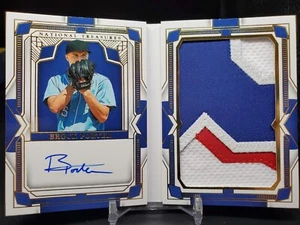 2024 Tesori Nazionali Brock Porter Jumbo Relic Auto /35 Texas Rangers JMB-BP - Foto 1 di 2