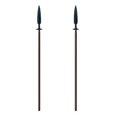 Lanza de caza de jabalí de acero SK 5 de carbono medio frío con funda ex (paquete de 2) Foto 1 de 4