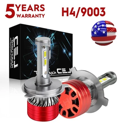 NEW H4 LED headlight For Arctic Cat ZR 8000 2014-2018 2019 Hi/Lo Bulbs 120W Kit - Image 1 of 4