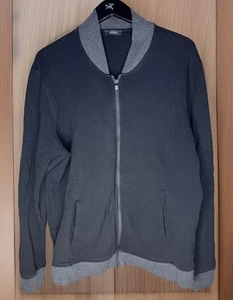 Alfani Men's Sweater Jacket Bomber Full Zip Cotton Light Black Size XL - Picture 1 of 8