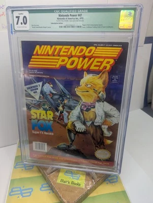 NINTENDO POWER #47 CGC-Grade 7.0 [Apr 1993] Starfox Cover, Battletoads Poster Foto 1 de 4