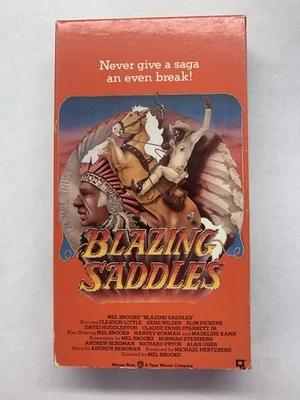 Blazing Saddles 1974 (VHS, 1991)  Mel Brooks Cleavon Little Warner Bros - Image 1 of 3