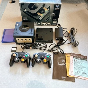 Nintendo GameCube Negro Game Boy Player Enjoy Plus Pack Caja Probada Por Favor Leer - Imagen 1 de 21