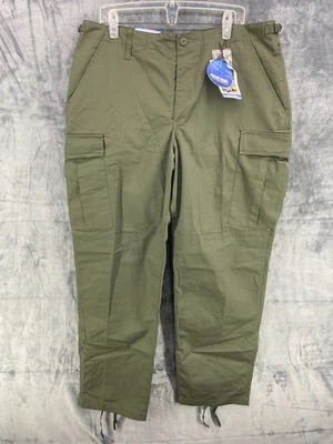 LA Police Gear BDU Tac Pants Mens Large Regular Green Cargo Ripstop BDU1001 NWT - Image 1 of 4