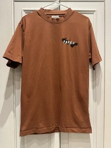 Farah Regular Fit Sun T Shirt - Mandarin Orange - Medium M - Picture 1 of 8