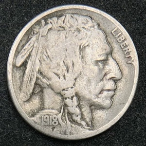 1918-S Buffalo Nickel - Double Die Obverse Error - Picture 1 of 2