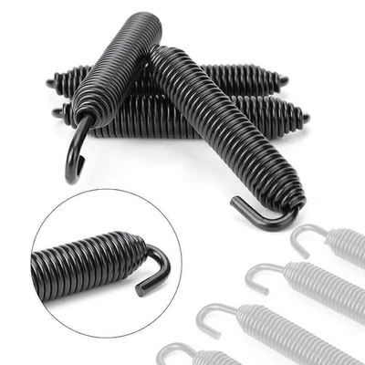 83mm Black Universal Long   Stainless Header Exhaust Springs 4pcs - Image 1 of 4