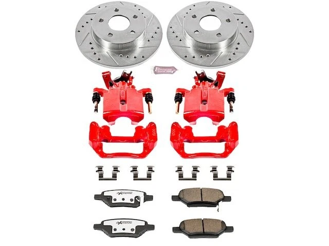 Rear Brake Pad and Rotor Kit For 2007-2009 Saturn Aura 2008 HD654NG - Imagem 1 de 1
