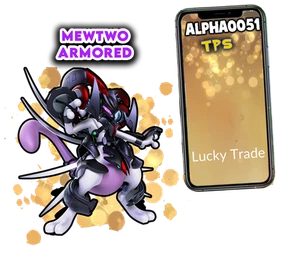 Pokemon Mewtwo Armored Lucky Trade 2018 Ultrafriend, registrado o comercio millonario - Imagen 1 de 1