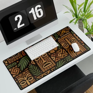 Alfombrilla de escritorio Tiki, alfombrilla de descanso para tarjetas deportivas alfombrilla de ratón tropical multiusos ¡Envío gratuito! - Imagen 1 de 13