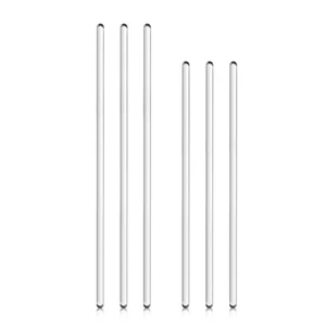 6Pcs Borosilicate Glass Stirring Rods Stir Stick Lab Kitchen Science Education - Picture 1 of 7