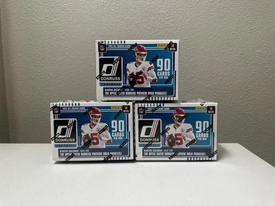 2025 Panini Donruss Football NFL Trading Cards Blaster Box LOT x3 - SEALED - Image 1 of 3