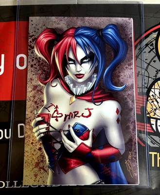 HARLEY QUINN DAWN MCTEIGUE EXCLUSIVO EDICIÓN LIMITADA IMPRESIÓN ARTÍSTICA FIRMADA CASI NUEVO+ Foto 1 de 2