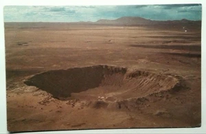 Postal litográfica vintage de cráter de meteoritos cerca de Flagstaff Arizona - Imagen 1 de 2