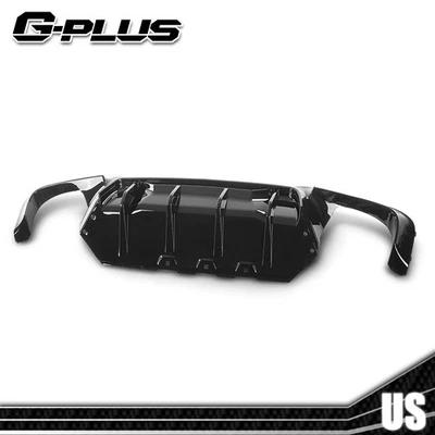 Fits 2011-16 BMW 5 Series F10 535i M5 M Sport Rear Bumper Diffuser Gloss Black Foto 1 de 4