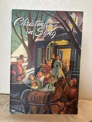 Vintage Christmas in Song Caroling Book Theo Preuss  Rubank Inc. - Image 1 of 4