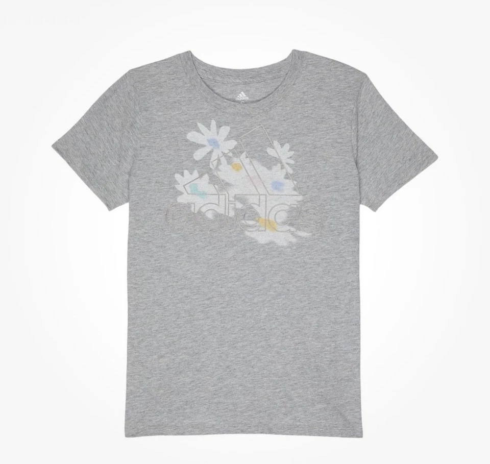 adidas Girl’s Short Sleeve Vented T (Big Kids) Grey Heather XL (18-20 Big Kids) - Image 1 of 1