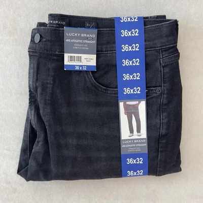 NUEVO - Pantalones de mezclilla elásticos rectos deportivos Lucky Brand 410 para hombre - Talla 36x32 Foto 1 de 4