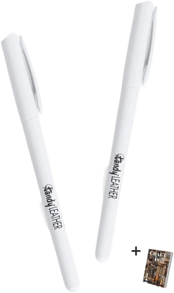 Removable White Leather Marker Paint Pen 2097-00 Tandy Marking Markers Ink Pens