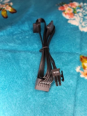 PCI-E 6Pin Male 1 to 3 SATA 15Pin  Power Cable for modular PSU - Image 1 of 3